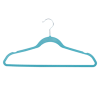 50-Pack Velvet Suit Hangers, Turkish Blue