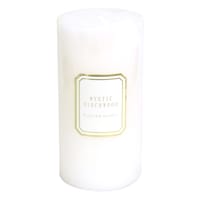 Providence White Mystic Birchwood Scented Pillar Candle, 3x6