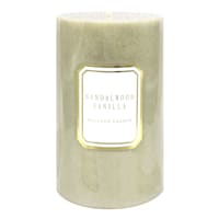 Providence Sandalwood Vanilla Scented Pillar Candle, 4x6