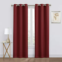 Denver Burgundy 2-Pack Blackout Grommet Window Panel 84in.