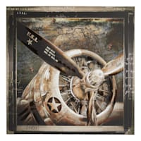Framed Airplane Wall Art, 35"