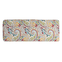 Paisley Chili Outdoor Bench Cushion