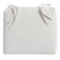 Tristan Heather White Premium Outdoor Square Seat Cushion