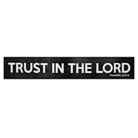 Trust In The Lord Canvas Wall Sign, 36x6