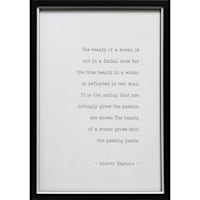 The Beauty of a Woman Framed Wall Sign, 12x17