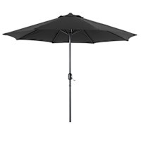 Black Crank & Tilt Round Patio Umbrella, 9'