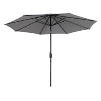 Grey Crank & Tilt Round Patio Umbrella, 9'