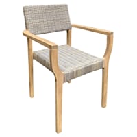 Park City Wicker & Wood Outdoor Dining Chair