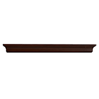 Kate Brown Wooden Crown Wall Ledge, 24"
