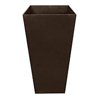Sonata Brown Recycled Outdoor Planter, 28"