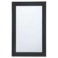 Becky Black Framed Rectangle Wall Mirror, 24x36