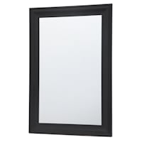 Black Barb Framed Wall Mirror, 24x36
