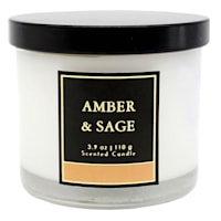Amber & Sage Scented Jar Candle, 3.9oz