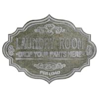 Laundry Room Decorative Metal Sign, 24x18