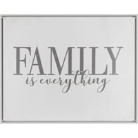 Family Is Everything Framed Textured Canvas Wall Sign, 22x28
