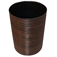 Brown Deco Wrap Waste Bin, 12"