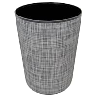 Grey Deco Wrap Wastebasket, 12"