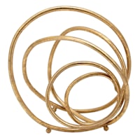 Gold Metal Rings Table Decor, 10"