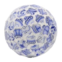 Blue Mosaic Glass Ball, 3"