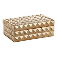 Gold Foiled Spike Decorative Box, 7x3