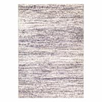 (A452) Heather Fields Light Taupe Shag Area Rug, 5x7