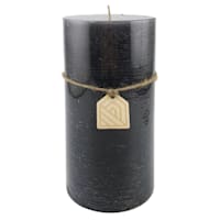 Dark Grey Unscented Pillar Candle, 4x8