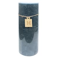Honeybloom Dark Navy Blue Unscented Pillar Candle, 4x11