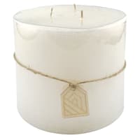 Honeybloom Ivory Unscented Pillar Candle, 5"
