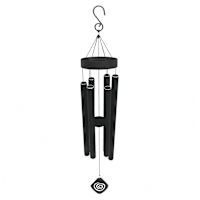 Tuned Black Metal Wind Chime, 39"