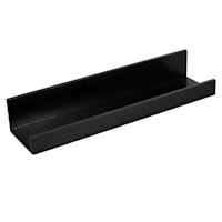 Black Wooden Photo Wall Ledge, 24"