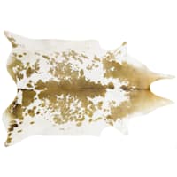 Hidalgo Brown & White Faux Cowhide Accent Rug, 30x50