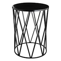 Metal Diamond Plant Stand, Black