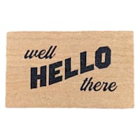 Well Hello There Coir Mat, 18x30