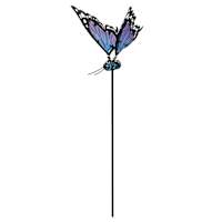 Blue Butterfly Yard Pick, 24"