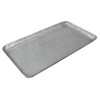 Silver Aluminum Hammered Tray, 14x8