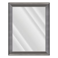 Gina Gunmetal Rectangle Wall Mirror, 37x47