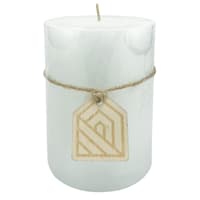 Light Blue Unscented Pillar Candle, 3x4