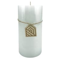 Light Blue Unscented Pillar Candle, 3x6
