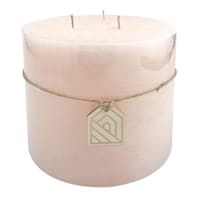 Pink Unscented Pillar Candle, 6x5