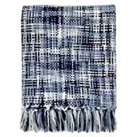 Tan Acrylic Yarn Woven Throw Blanket, 50x60