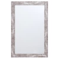 Hammered Silver Framed Wall Mirror, 24x36