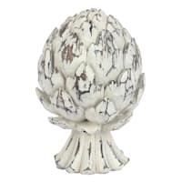 White Artichoke Figurine, 7"