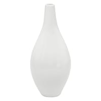 White Ceramic Vase, 11"