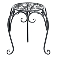 Black Metal Plant Stand, Large