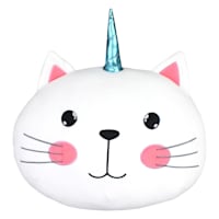 Tiny Dreamers Caticorn Plush Shaped Throw Pillow, 14"