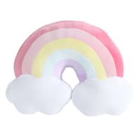 Tiny Dreamers Plush Rainbow & Clouds Throw Pillow, 12x16