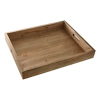 Honeybloom Brown Wooden Decorative Tray, 20x16