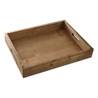Brown Wood Decorative Tray, 18x14