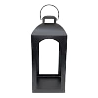 Providence Black Metal Arch Lantern, 21"
