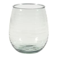 Clear Textured Acrylic Stemless Wine Glass, 16oz